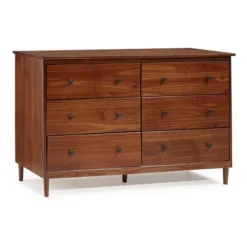 Stiva Classic Mid-Century Modern Horizontal 6 Drawer Dresser - Saracina Home -Quality Furniture Store GUEST 78791d89 6431 4350 b98b c4637b18a0d0