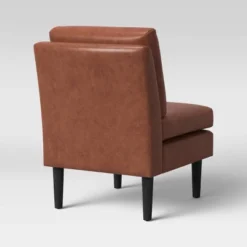 Gelbin Faux Leather Slipper Chair With Wood Legs - Threshold™ -Quality Furniture Store GUEST 79c6f7f3 f809 4654 bfbb 3f8fdad22532