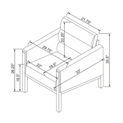 Faux Leather Upholstered Accent Arm Chair - Cognac - Hearth & Hand™ With Magnolia -Quality Furniture Store GUEST 7e6bfbad 94b5 4f19 9cf6 287fe7dd4aa9