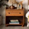 Set Of 2 Katie Transitional Tray Top 1 Drawer Solid Wood Nightstands Caramel - Saracina Home 1 Set Of 2 Katie Transitional Tray Top 1 Drawer Solid Wood Nightstands Caramel - Saracina Home -Quality Furniture Store GUEST 8ca4f9e6 17c7 466f 97d9 dad18f748c87