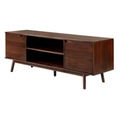 Solid Wood Mid-Century Modern TV Stand For TVs Up To 80" - Saracina Home -Quality Furniture Store GUEST 8e79d6b8 8dd2 4a61 a818 5cca332ec6d2