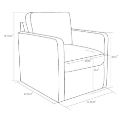 Pinetops Swivel Base Accent Chair - Threshold™ -Quality Furniture Store GUEST 9122e1e1 4b4a 4722 a4d8 a5610912f064