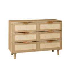 43.31" 6-Drawer Rattan Dresser For Living Room And Bedroom - ModernLuxe -Quality Furniture Store GUEST 938af7fc 3b13 4c05 8770 7e2c44b32b1c