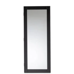 Pontus Wood Wall-Mountable Jewelry Armoire With Mirror - Baxton Studio -Quality Furniture Store GUEST 9488f926 5a5d 482e b385 f9131bb5d901