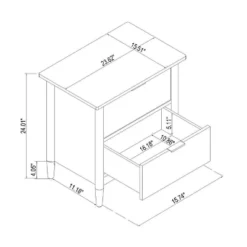 2-Drawer Wood Nightstand - Hearth & Hand™ With Magnolia 16 2-Drawer Wood Nightstand - Hearth & Hand™ With Magnolia -Quality Furniture Store GUEST 971ccb20 a9d4 45f7 ad1f 49bb4a97cfa2