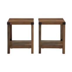Set Of 2 Sophie Rustic Farmhouse X Frame Side Tables - Saracina Home -Quality Furniture Store GUEST 97d1aae4 b5cf 4310 ae80 df5ce5fb7d85
