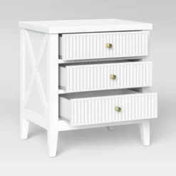 Wrentham Beadboard Farmhouse 3 Drawer Nightstand White - Threshold™ 9 Wrentham Beadboard Farmhouse 3 Drawer Nightstand White - Threshold™ -Quality Furniture Store GUEST 9ed7fc48 a90d 4ecd 8fe5 c020545e0a69