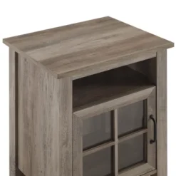 Transitional Classic Windowpane Storage Side Table - Saracina Home -Quality Furniture Store GUEST 9ee162b5 066b 4760 a226 f954c2073eb0