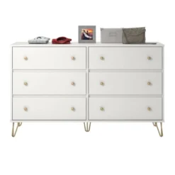 6 Drawer Finley Dresser White - Novogratz -Quality Furniture Store GUEST a75a2747 7078 4d61 8aa9 7cb167ed4b80