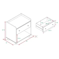 Set Of 2 Katie Transitional Tray Top 1 Drawer Solid Wood Nightstands Caramel - Saracina Home 18 Set Of 2 Katie Transitional Tray Top 1 Drawer Solid Wood Nightstands Caramel - Saracina Home -Quality Furniture Store GUEST aa86a644 1088 4491 99db ac863c4ab818