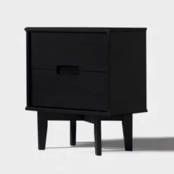 Mid-Century Modern Wood Nightstand - Saracina Home -Quality Furniture Store GUEST ac2c7f4e acf2 4034 9a9b 9e38eef4eb3f