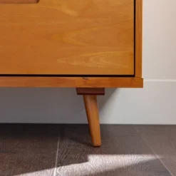 Cara 3 Drawer Mid-Century Modern 3 Drawer TV Stand For TVs Up To 80" - Saracina Home -Quality Furniture Store GUEST adfc6377 a2f8 4667 b301 db0ca03593e7