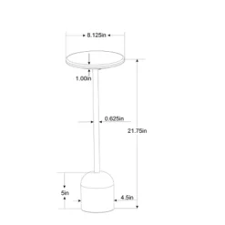Marble Top Drink Side Table - Brass/White - Hearth & Hand™ With Magnolia -Quality Furniture Store GUEST ae4318a5 b344 4c26 bac4 a7044e6cc4c2