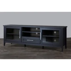 Espresso Finished 1 Drawer TV Stand For TVs Up To 70" Dark Brown - Baxton Studio -Quality Furniture Store GUEST aeb4c276 5c40 4900 87d0 5dab021d79b2