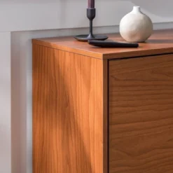 2 Door Mid-Century Modern Wood Storage TV Stand For TVs Up To 65" - Saracina Home -Quality Furniture Store GUEST b1a384d6 295b 4e7a a05e e9586c97b823