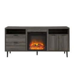 Ronan Modern Storage With Electric Fireplace TV Stand For TVs Up To 65" - Saracina Home -Quality Furniture Store GUEST b706d540 dab6 4171 93de 408c264fa232