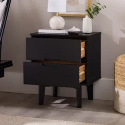 Mid-Century Modern Wood Nightstand - Saracina Home -Quality Furniture Store GUEST bb8cd0af 9f2f 4c69 916e ce68660dee05