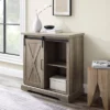 Tertia Industrial Accent Cabinet With Sliding X Barn Door - Saracina Home -Quality Furniture Store GUEST bdc63fa3 a5bb 4031 bc50 6784feed732e