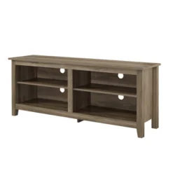 Transitional 4 Cubby Wood Open Storage TV Stand For TVs Up To 65"- Saracina Home -Quality Furniture Store GUEST c0aba6c0 bbb4 4e90 83a5 3c73b3261eaf