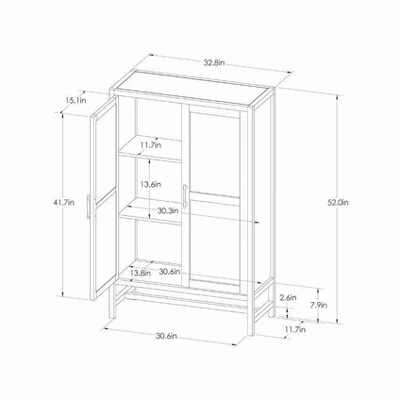Warwick Library Cabinet - Threshold 6 Warwick Library Cabinet - Threshold - Image 4