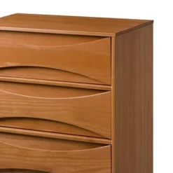 Mid-Century Modern Contoured 5 Drawer Chest Of Drawers - Saracina Home 33 Mid-Century Modern Contoured 5 Drawer Chest Of Drawers - Saracina Home -Quality Furniture Store GUEST c27c7fcf f0c0 42b6 8b83 888be9d75160