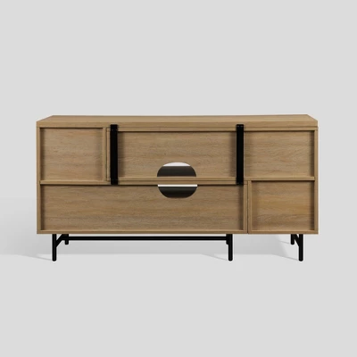 Modern Reeded Door Extendable TV Stand For TVs Up To 50" - Saracina Home 7 Modern Reeded Door Extendable TV Stand For TVs Up To 50" - Saracina Home - Image 5