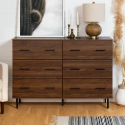 Higgins Modern Horizontal 6 Drawer Dresser - Saracina Home -Quality Furniture Store GUEST c9ff3ec5 25b1 4305 9a98 971ba54ab06c