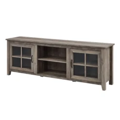 Tasi Glass Door Console TV Stand For TVs Up To 80" - Saracina Home -Quality Furniture Store GUEST caef7606 50a3 47c6 974f f70e38412a9c