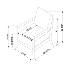 Park Valley Ladder Back Wood Arm Accent Chair - Threshold™ Designed With Studio McGee -Quality Furniture Store GUEST ce32bc3c bd47 42a8 bac8 4fae9f0aa812