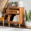 Stiva Classic Mid-Century Modern 1 Drawer Nightstand - Saracina Home -Quality Furniture Store GUEST d0ac9521 2736 469e a184 e2d227c8cc21