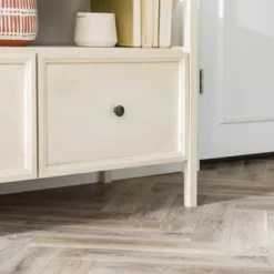 Farmhouse 3 Drawer Wood TV Stand For TVs Up To 65" - Saracina Home -Quality Furniture Store GUEST d77774f4 3e5a 4a67 9f72 0016110a90cd