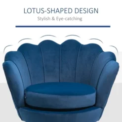 HomCom Elegant Velvet Upholstered Accent Leisure Club Chair With Gold Metal Legs -Quality Furniture Store GUEST d82b585e 3da8 4dc5 88b0 ed97c7dde64b