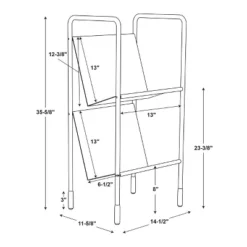 Two-Tier Metal Vinyl Record Storage Rack Black - Hearth & Hand™ With Magnolia -Quality Furniture Store GUEST e61e656a 2061 4a63 b99c 85e84f0ab94f