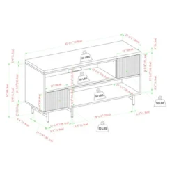 Modern Reeded Door Extendable TV Stand For TVs Up To 50" - Saracina Home 25 Modern Reeded Door Extendable TV Stand For TVs Up To 50" - Saracina Home -Quality Furniture Store GUEST ed00bd4f d172 4e6a 8f8e 03cd201c95f3