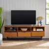 Cara 3 Drawer Mid-Century Modern 3 Drawer TV Stand For TVs Up To 80" - Saracina Home -Quality Furniture Store GUEST f2077998 8439 4299 85cb 3212c3494482