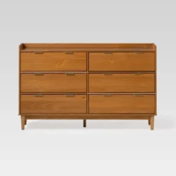 Mid-Century Modern Solid Wood 6 Drawer Double Dresser - Saracina Home 39 Mid-Century Modern Solid Wood 6 Drawer Double Dresser - Saracina Home -Quality Furniture Store GUEST f40a606f 0c8e 43a8 b20e 6173eadd8c07