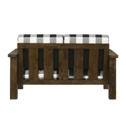 Jovie Gingham Rustic Loveseat - HOMES: Inside + Out -Quality Furniture Store GUEST f773bcaf 574a 4e27 96b6 3bc9f78da4e4