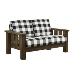 Jovie Gingham Rustic Loveseat - HOMES: Inside + Out -Quality Furniture Store GUEST f87e61c3 1921 4258 978a 97d7b894f3c6