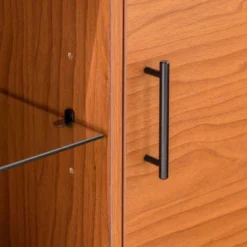 2 Door Mid-Century Modern Wood Storage TV Stand For TVs Up To 65" - Saracina Home -Quality Furniture Store GUEST fb9300a3 69ab 4687 bd25 195d9ac2ea00