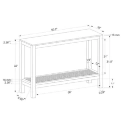 Console Table With Woven Rattan Shelf Black - Threshold™ Designed With Studio McGee -Quality Furniture Store GUEST fd806213 5ef7 492e a065 be15b39cc53e