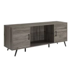 2 Door Mid-Century Modern Wood Storage TV Stand For TVs Up To 65" - Saracina Home -Quality Furniture Store GUEST fdbaa559 01a2 420c b9f9 1eddb90512df